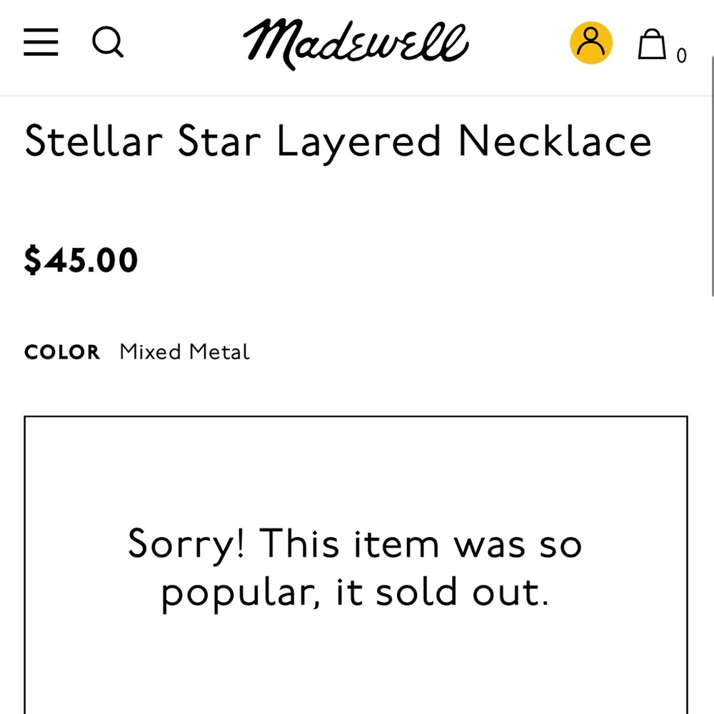Madewell | Stellar star layered necklace - Picture 4 of 10